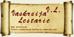 Vaskrsija Leštarić vizit kartica